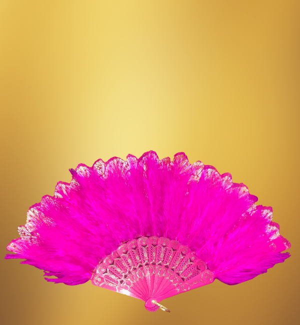 Feather fan-pink – Ziora Boutique